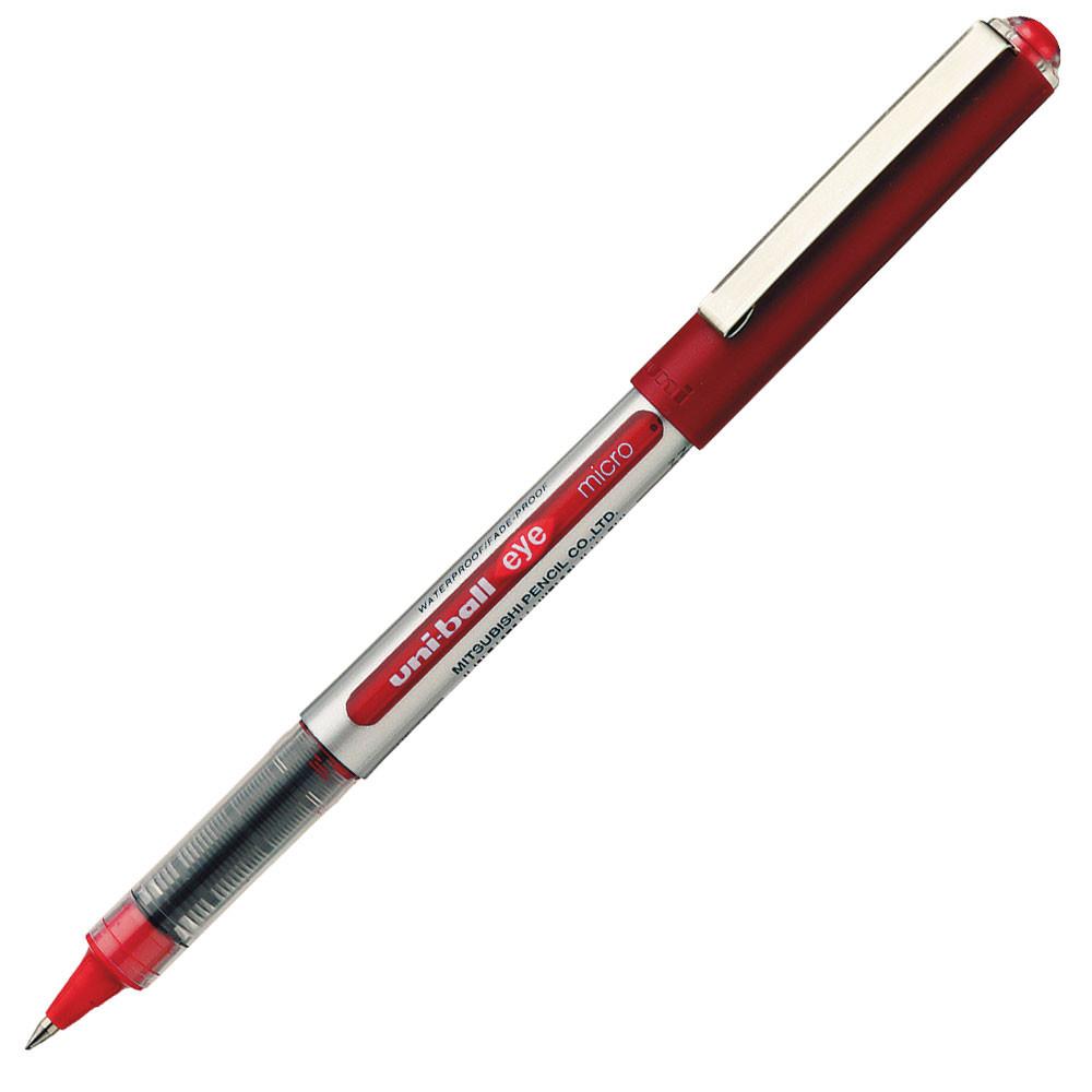 Stylo roller Uniball Eye Micro UB 150 - pointe mtal - 0,2 mm - rouge