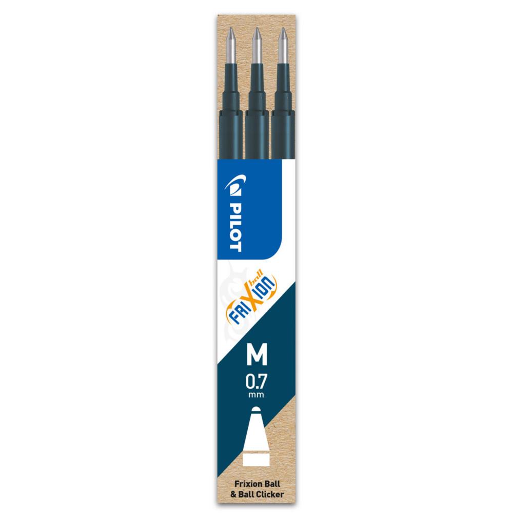 Pochette de 3 Recharges Pilot pour roller Frixion - bleu nuit