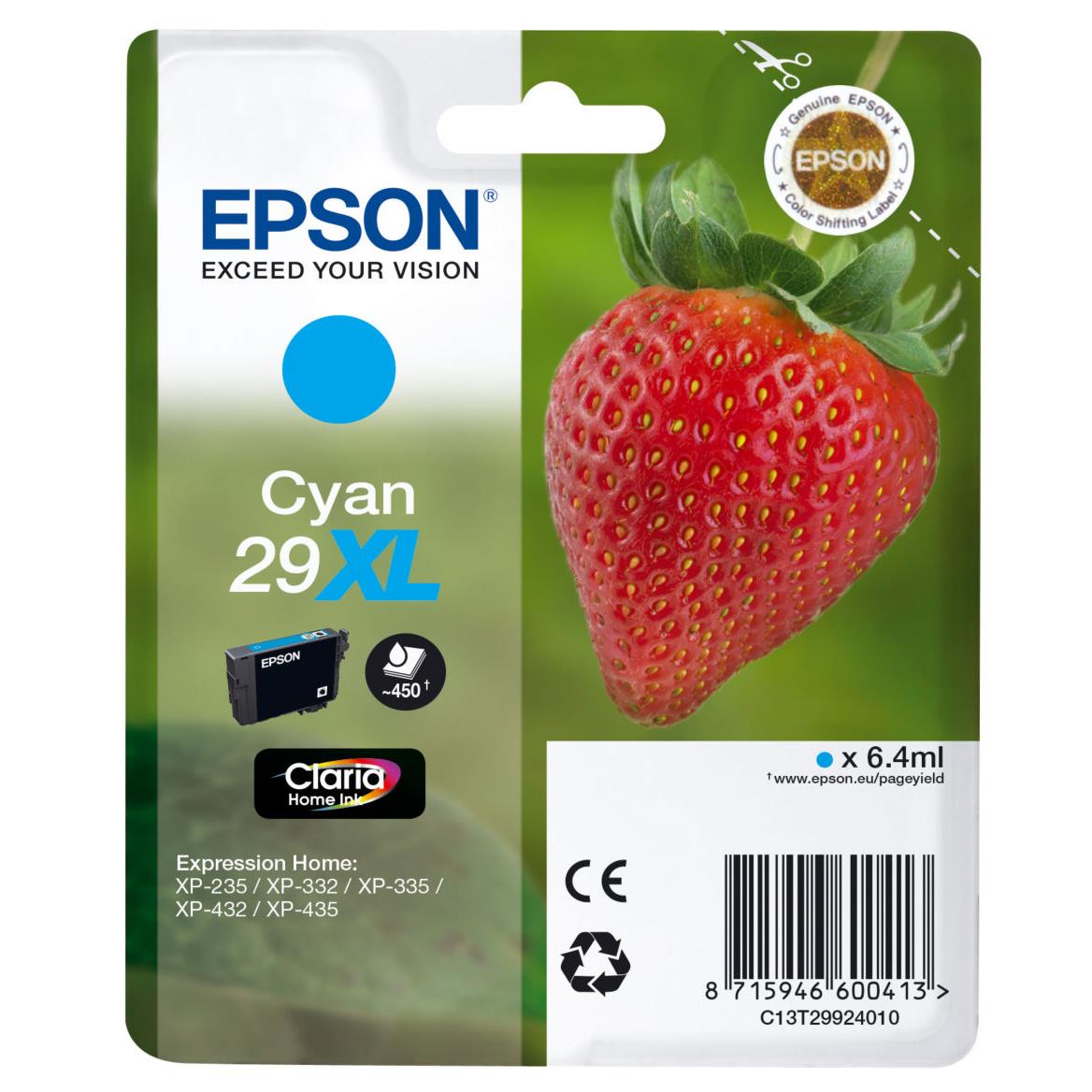Cartouches pour imprimantes - Epson strawberry cartouche "fraise" 29xl - encre claria home c