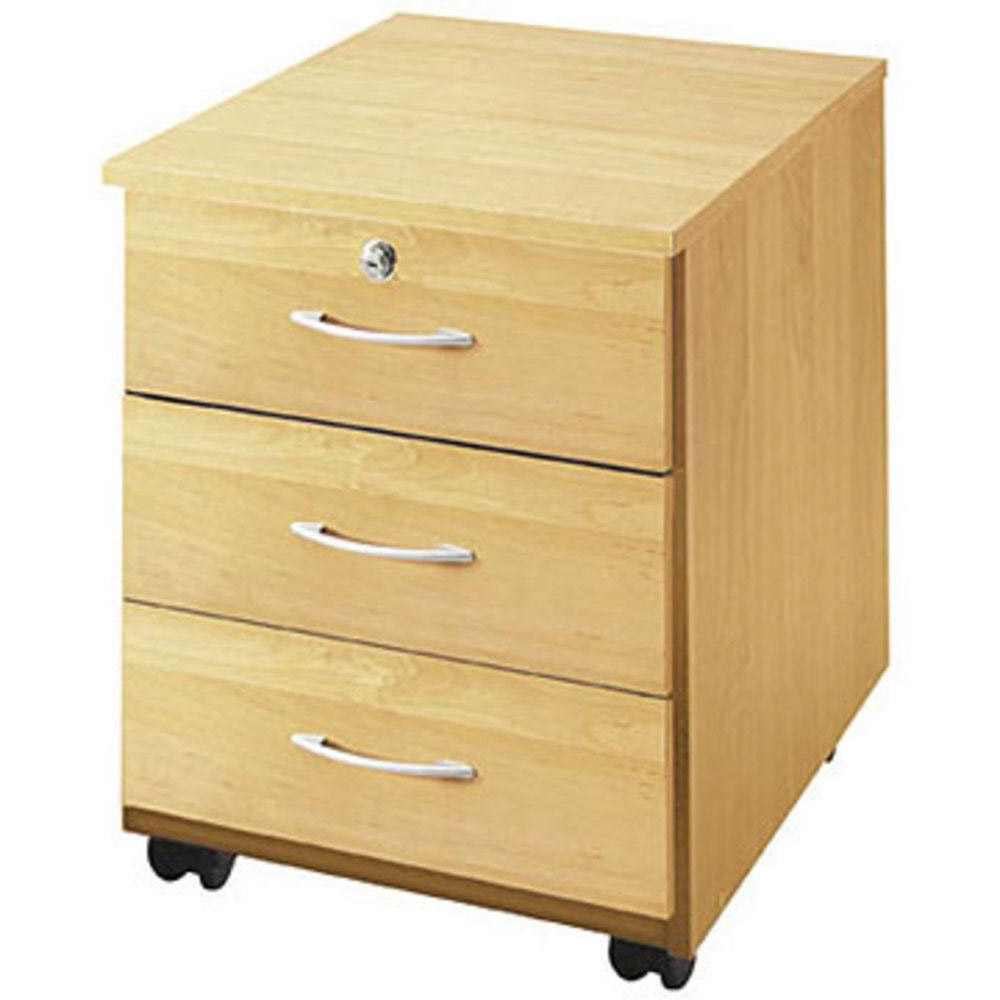 Caisson mobile Bois Kube 2 - htre - 3 tiroirs