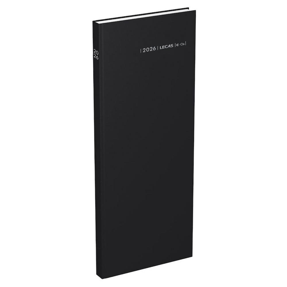 Agenda journalier Lecas Long - 14 x 35 cm - rglure travers avec large chelle horaire