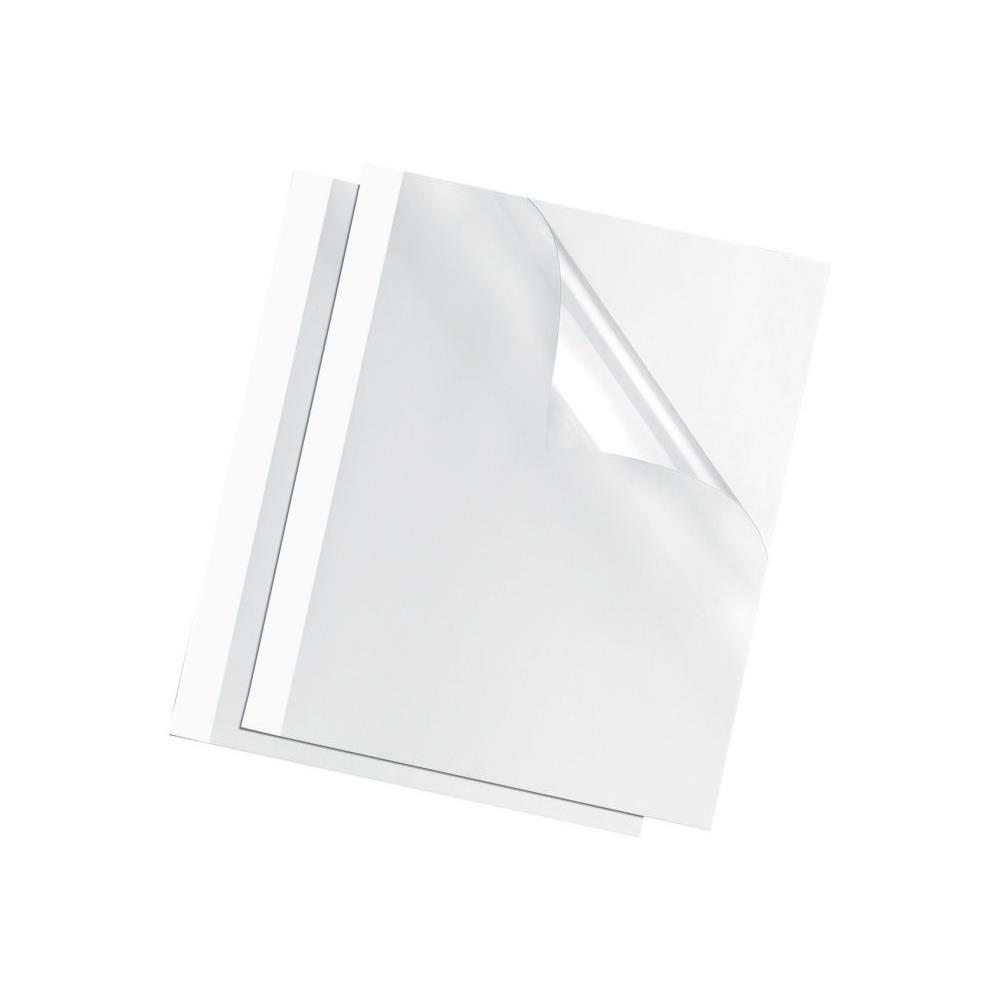 Couvertures thermiques Fellowes - A4 - 1,5 mm - 150+200g - blanches - bote de 100