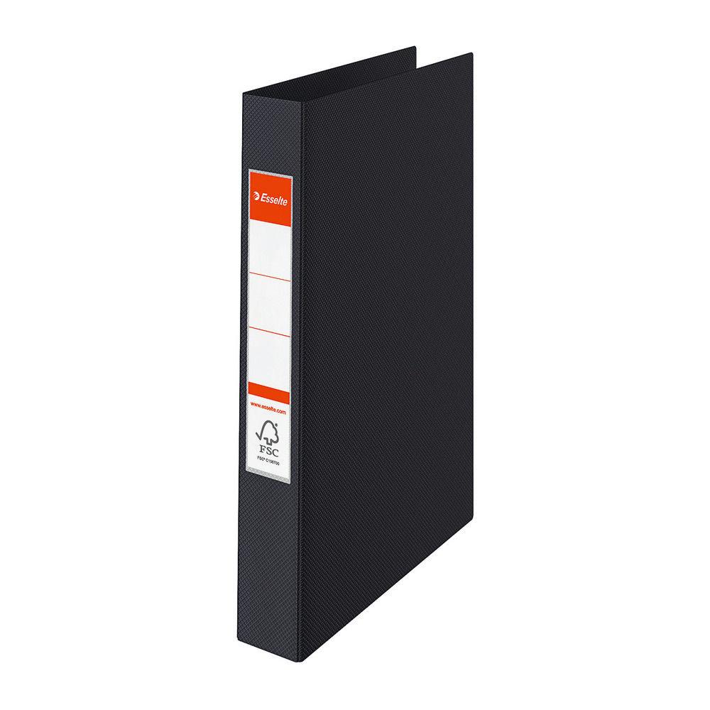 Classeur 4 anneaux Esselte - rigide - dos 4,2 cm - noir