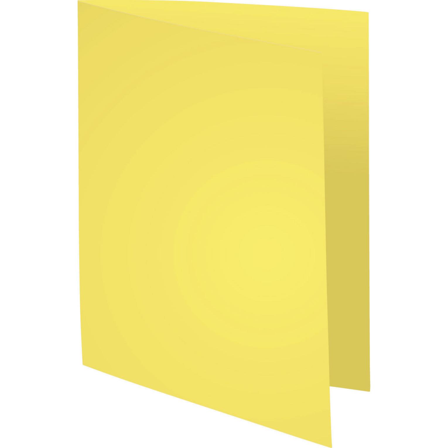 Chemises Exacompta Forever - carte recycle 220g - jaune - 24 x 32 cm - paquet de 100