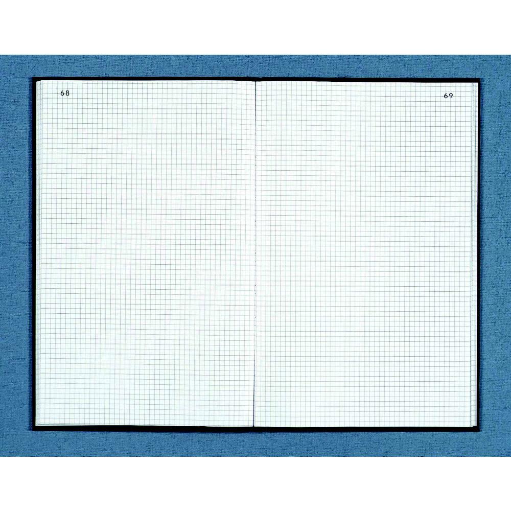 Registre toil foliot 22,5 x 35 cm - 300 pages - quadrilles 5x5 - couverture noire