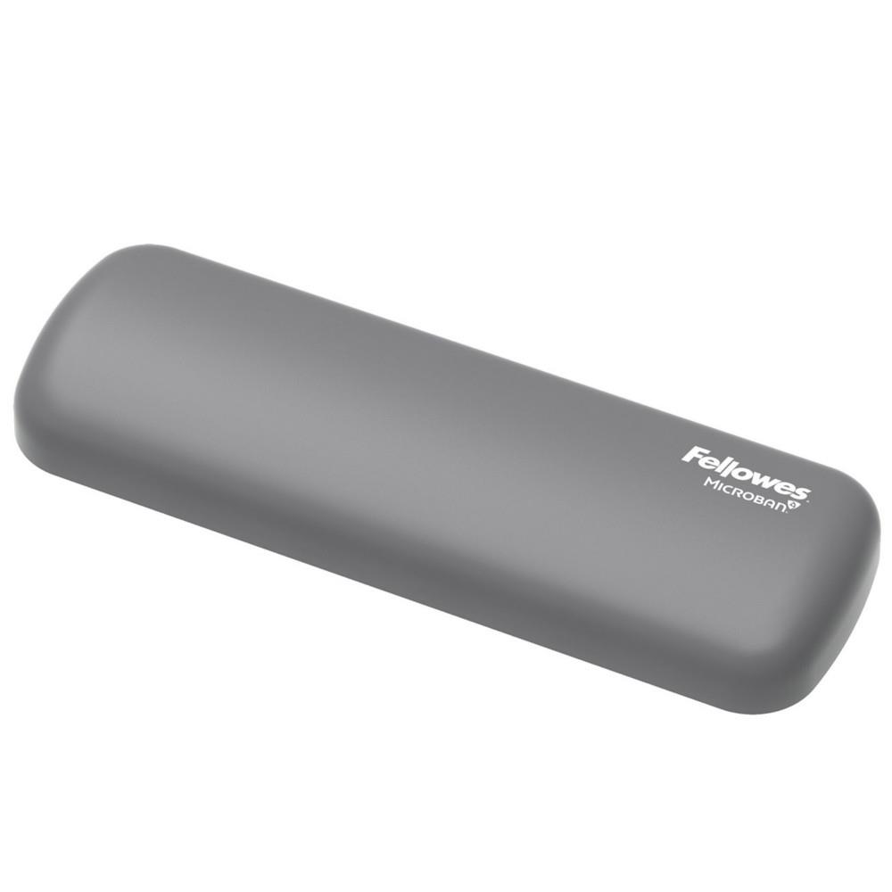 Repose-poignet Breyta Fellowes pour souris - Coussin antibact�rien en silicone doux - L. 18 x P. 6 cm - Gris