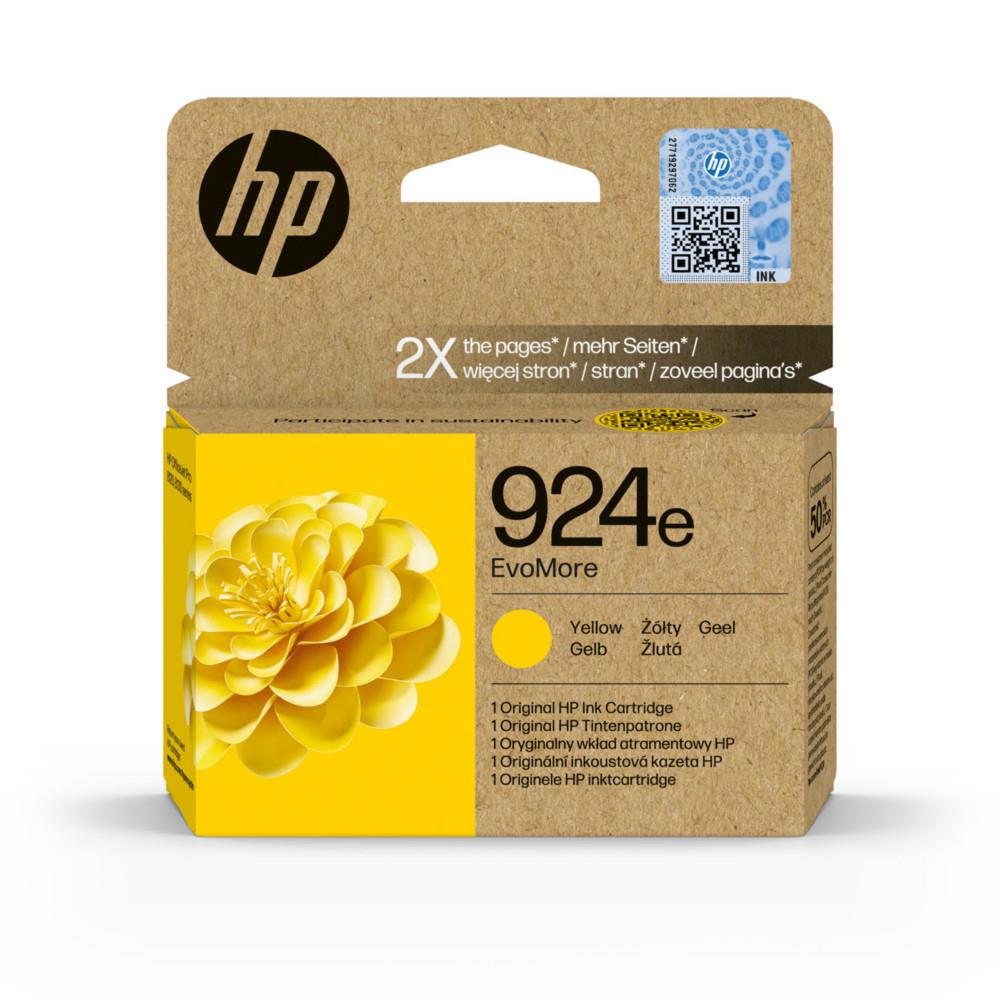 Cartouches pour imprimantes - Hp 924e cartouche d'encre authentique jaune evomore