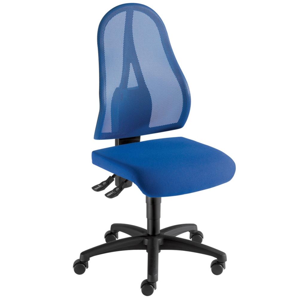 Sige de bureau - sans accoudoir - Sam Point - dossier maille - bleu