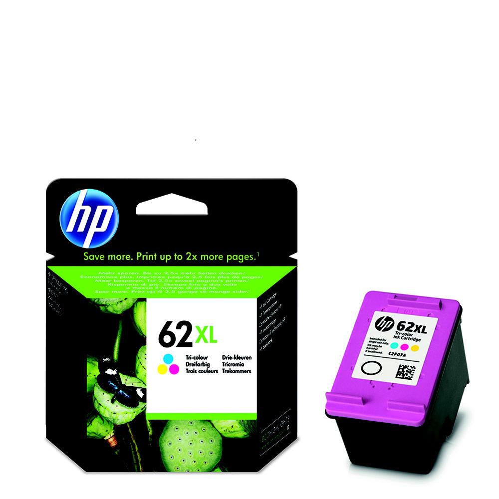 Cartouches pour imprimantes - Hp 62xl cartouche d'encre trois couleurs grande capacit authentique