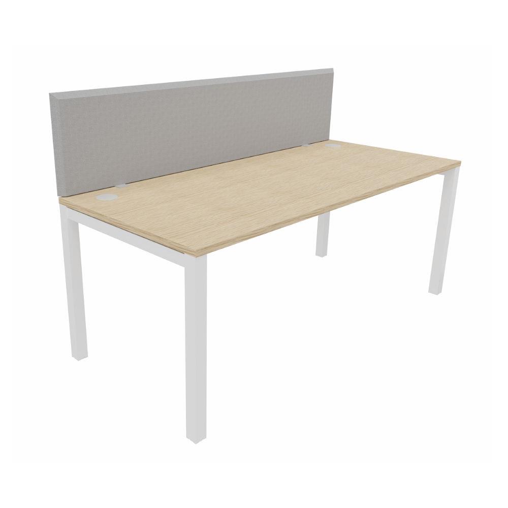 cran sparation acoustique individuel Zitto H. 48 x L. 140 cm - Gris - Avec pince de fixation