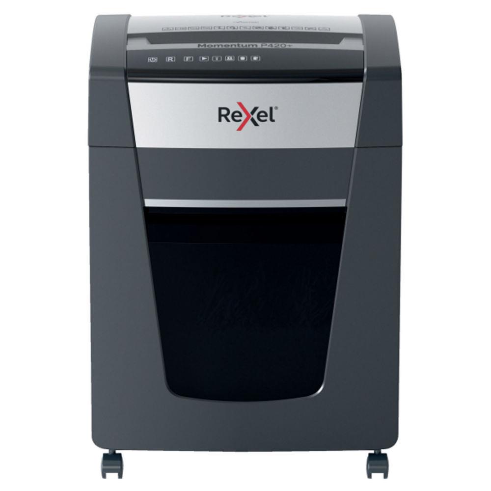 Rexel p420+ destructeur de papier destruction croise 55 db noir