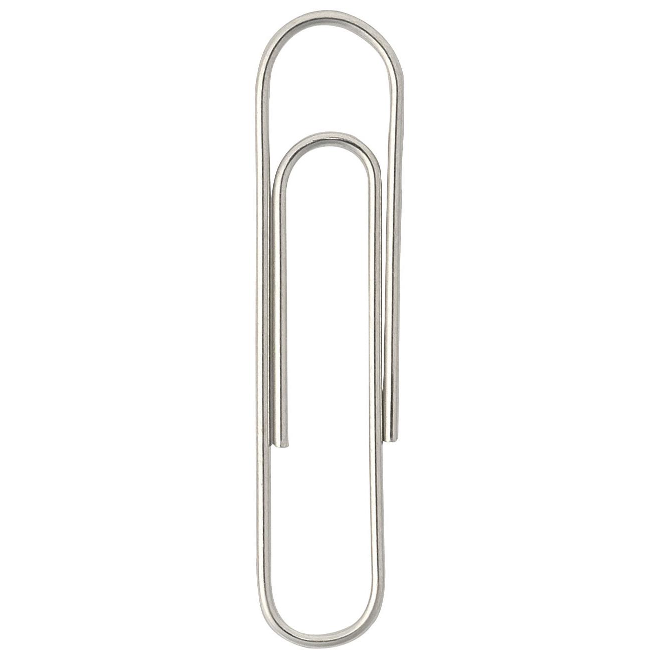 Trombones acier nickel 25 mm bout rond - bote de 1000 - paquet 1000 units