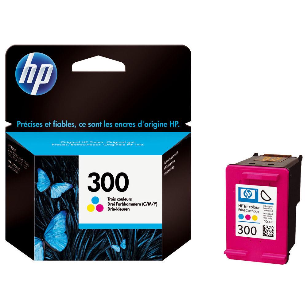 Cartouches pour imprimantes - Hp 300 cartouche d'encre trois couleurs authentique