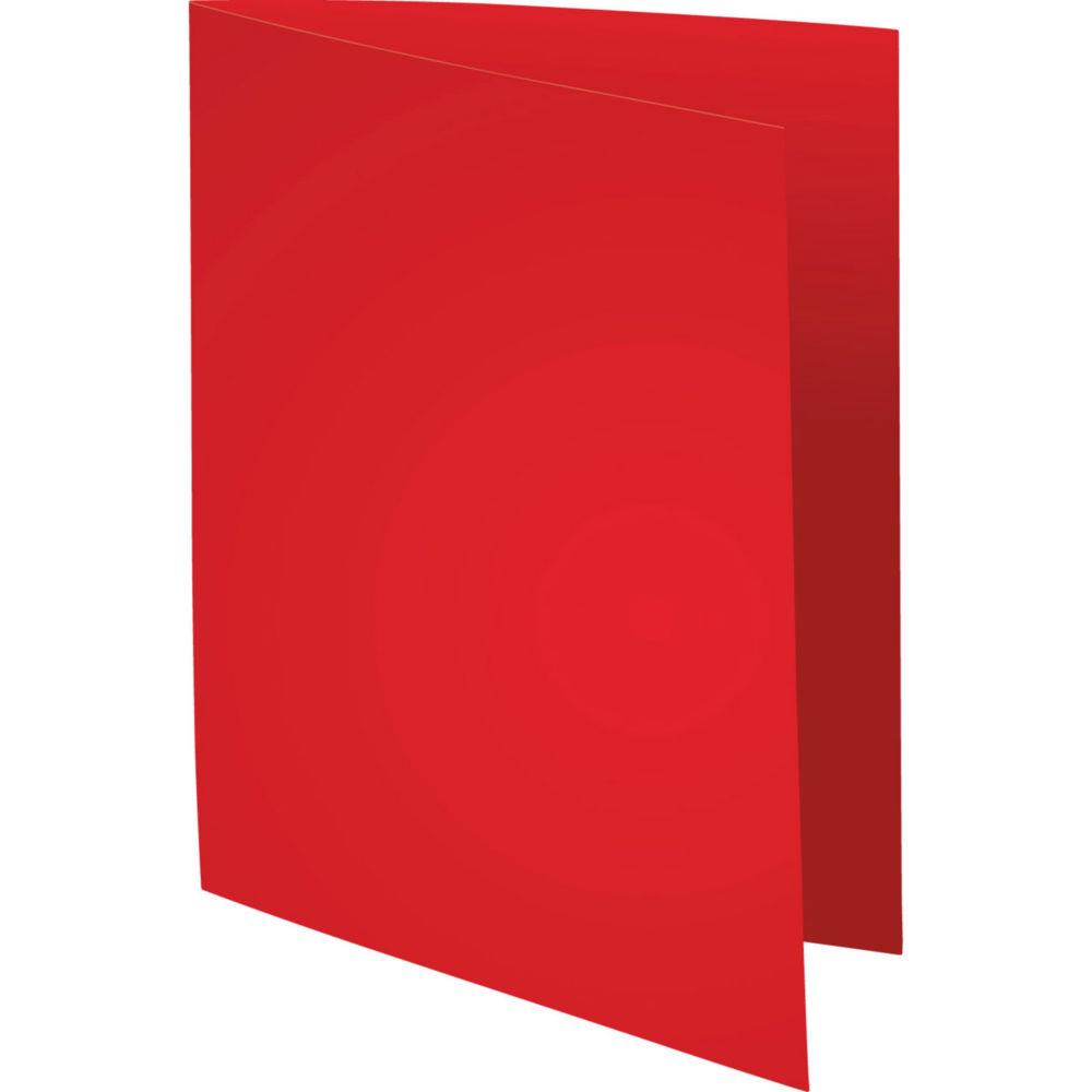 Chemises Exacompta Super carte 210g/m - rouge - paquet 100 units