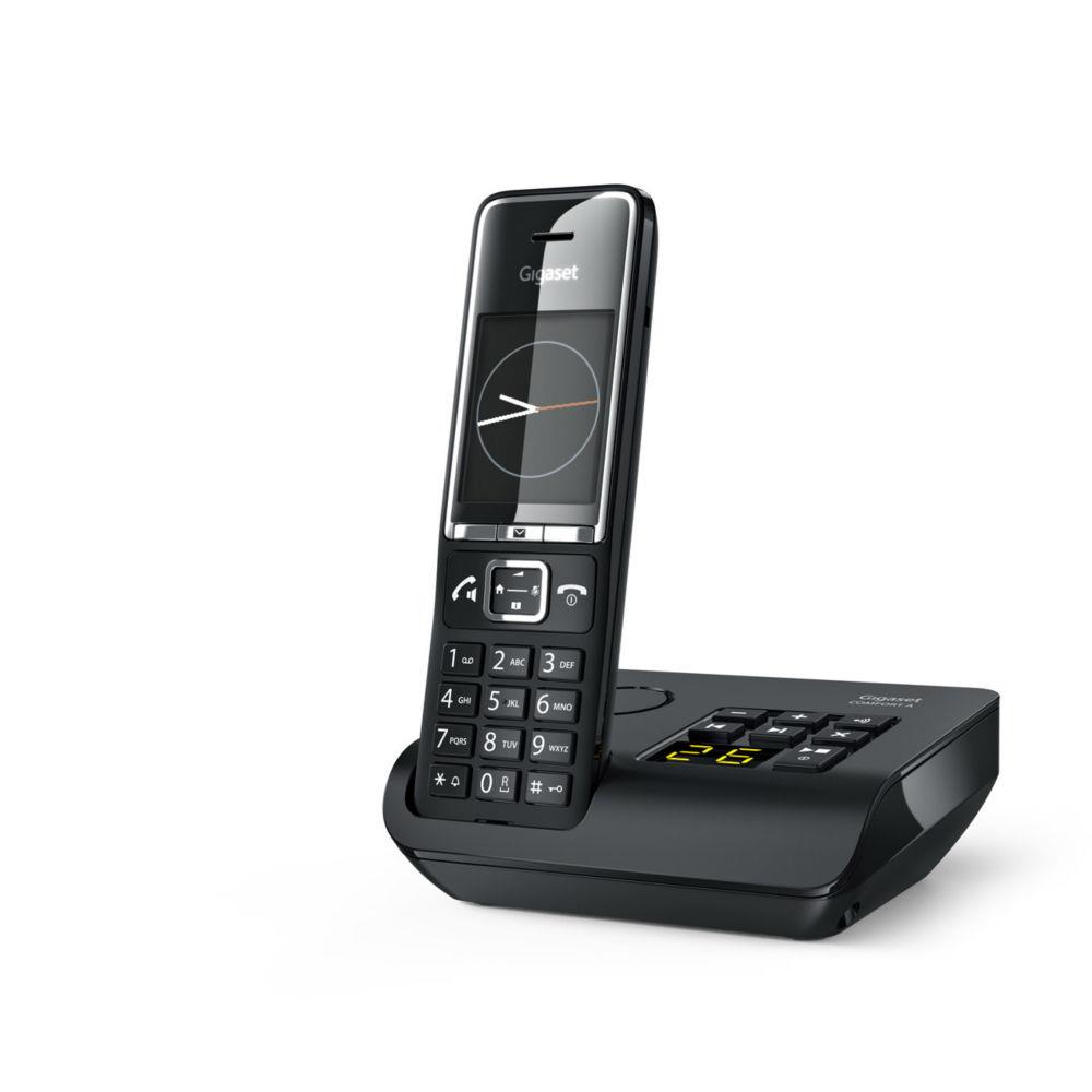Gigaset comfort 550a tlphone tlphone dect identification de l'appelant noir