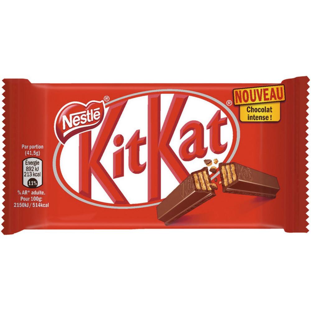 Paquet de 4 barres chocolat au lait Kitkat - 41,5 g - bote 36 paquets