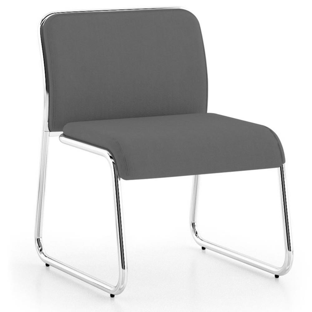 Chaise d'accueil Carosello tissu  - gris