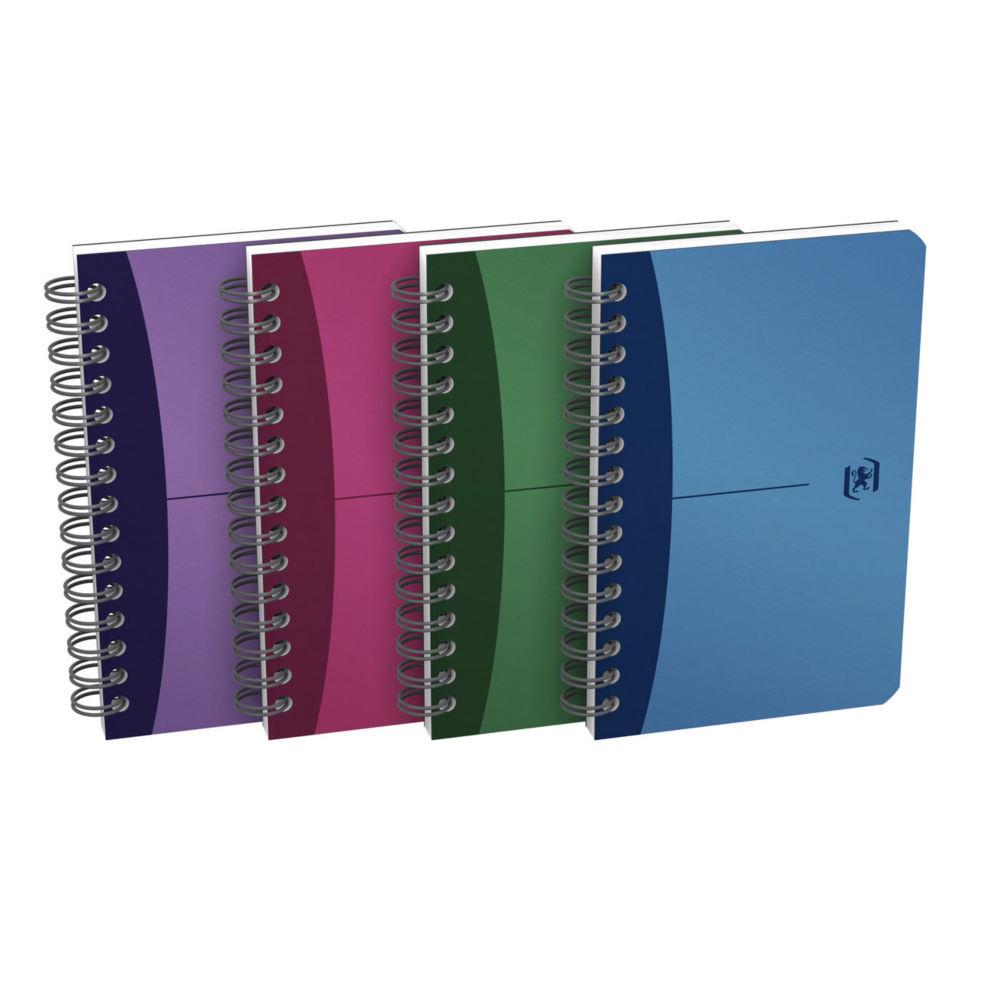 Carnet Oxford Office - reliure spirale - 9 x 14 cm - 180 pages - petits carreaux - papier 90g