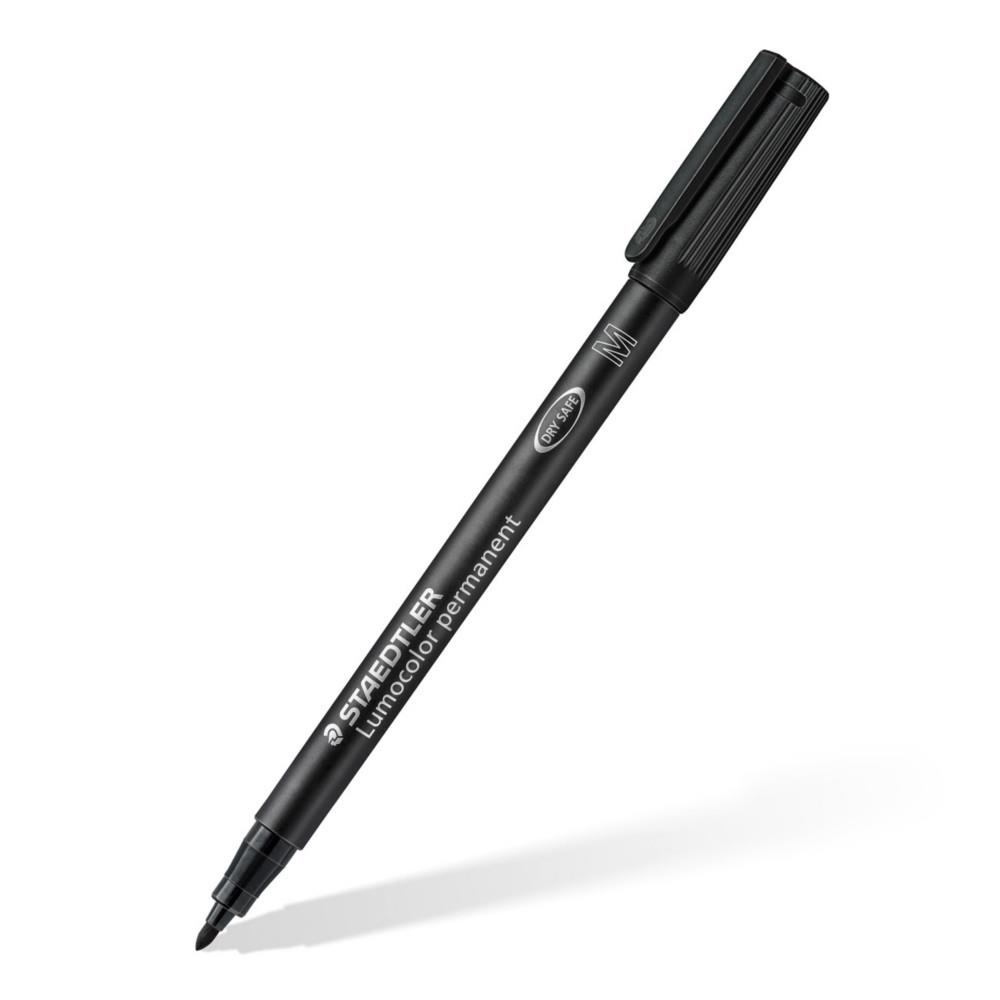 Marqueur permanent Staedtler Lumocolor 317 pointe moyenne 1 mm plastique recycl  97% - Noir