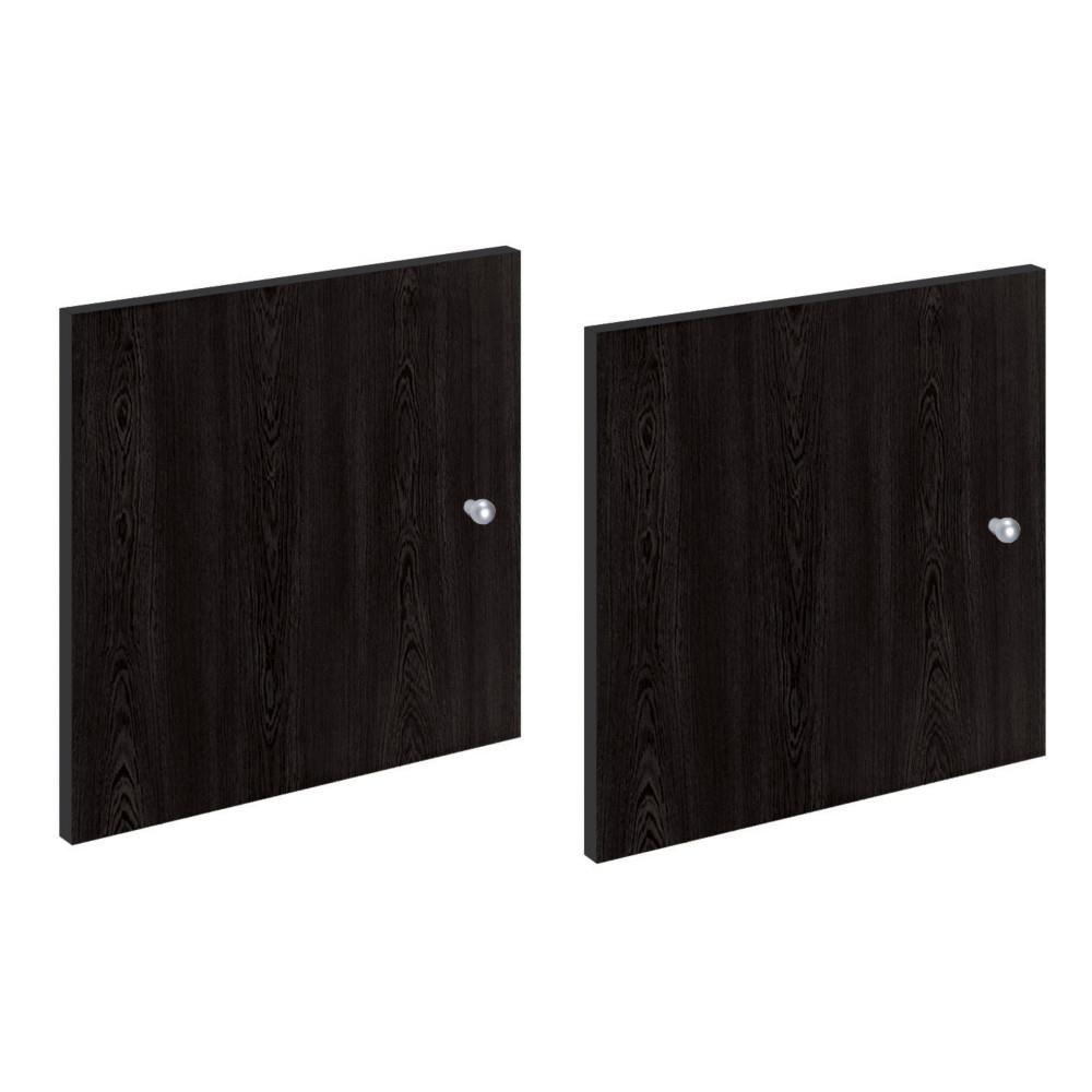 Portes multicases - noir - lot de 2
