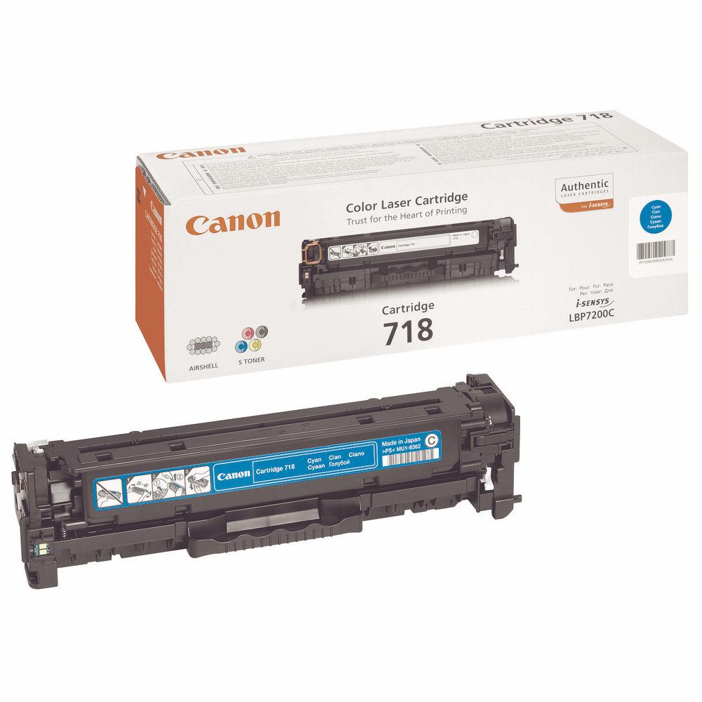 Cartouches de toner - Canon crg-718 c cartouche de toner 1 pice(s) original cyan
