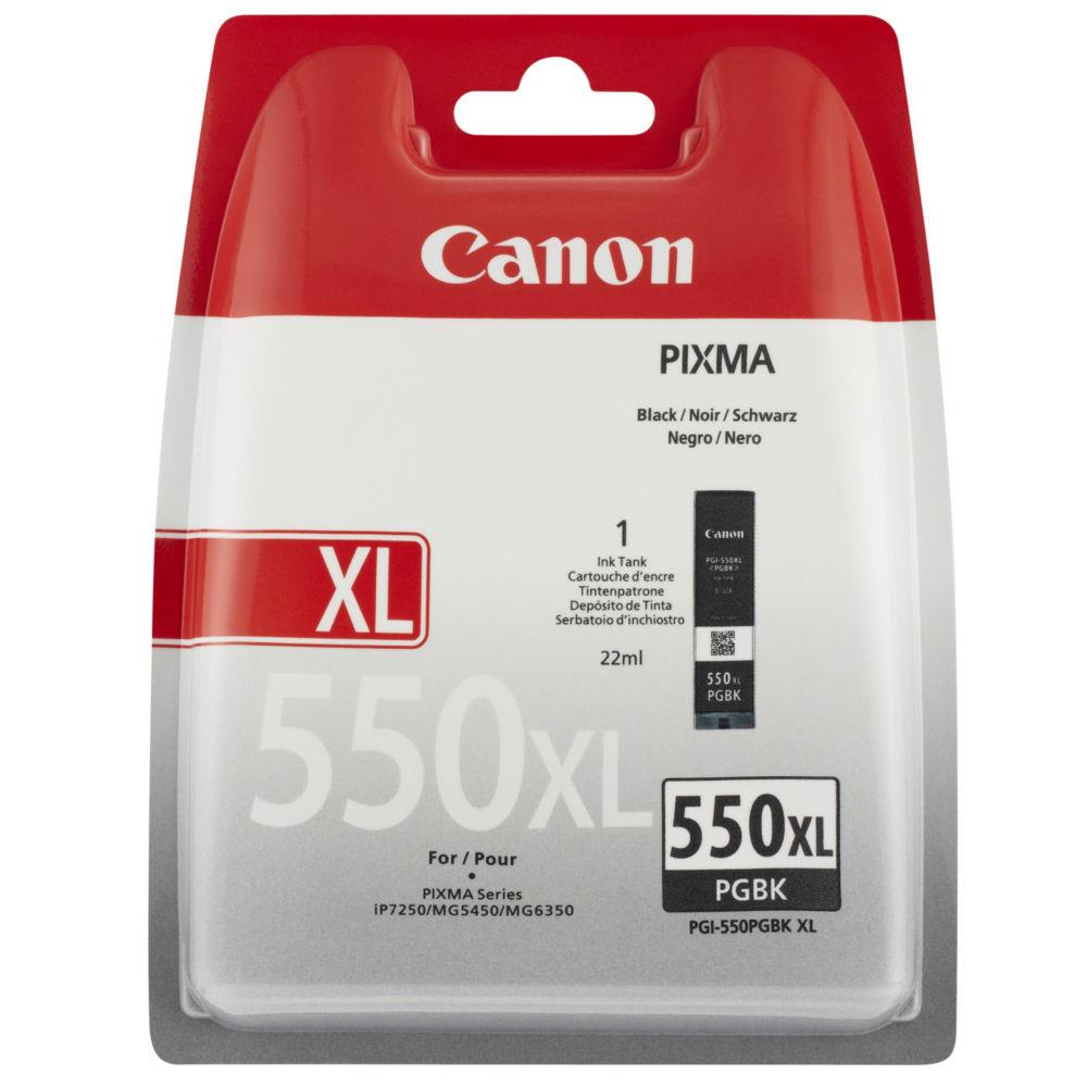 Cartouches pour imprimantes - Canon cartouche d'encre noire pigmente  haut rendement pgi-550pgbk xl