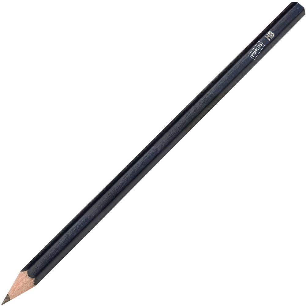 Crayon graphite mine HB corps hexagonal noir paquet 12 unités