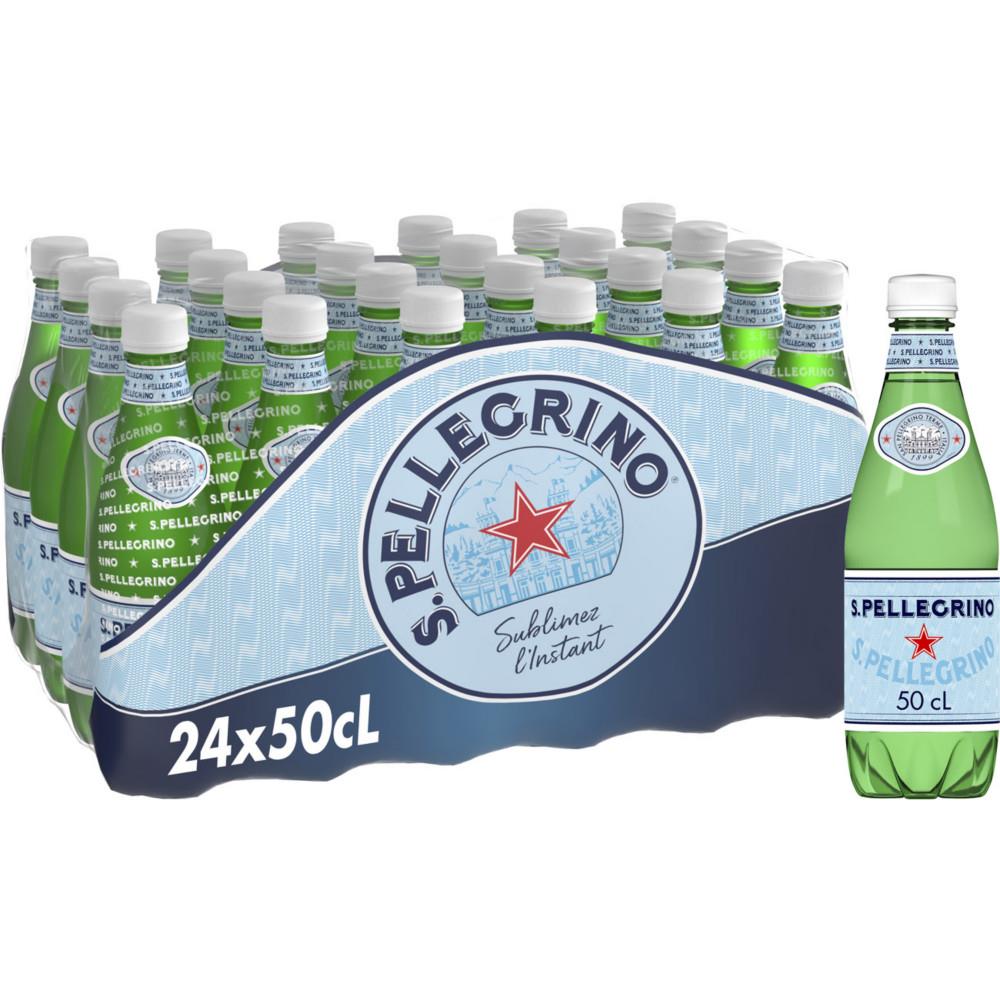 Bouteille d'eau minrale gazeuse San Pellegrino - bouteille 50 cl