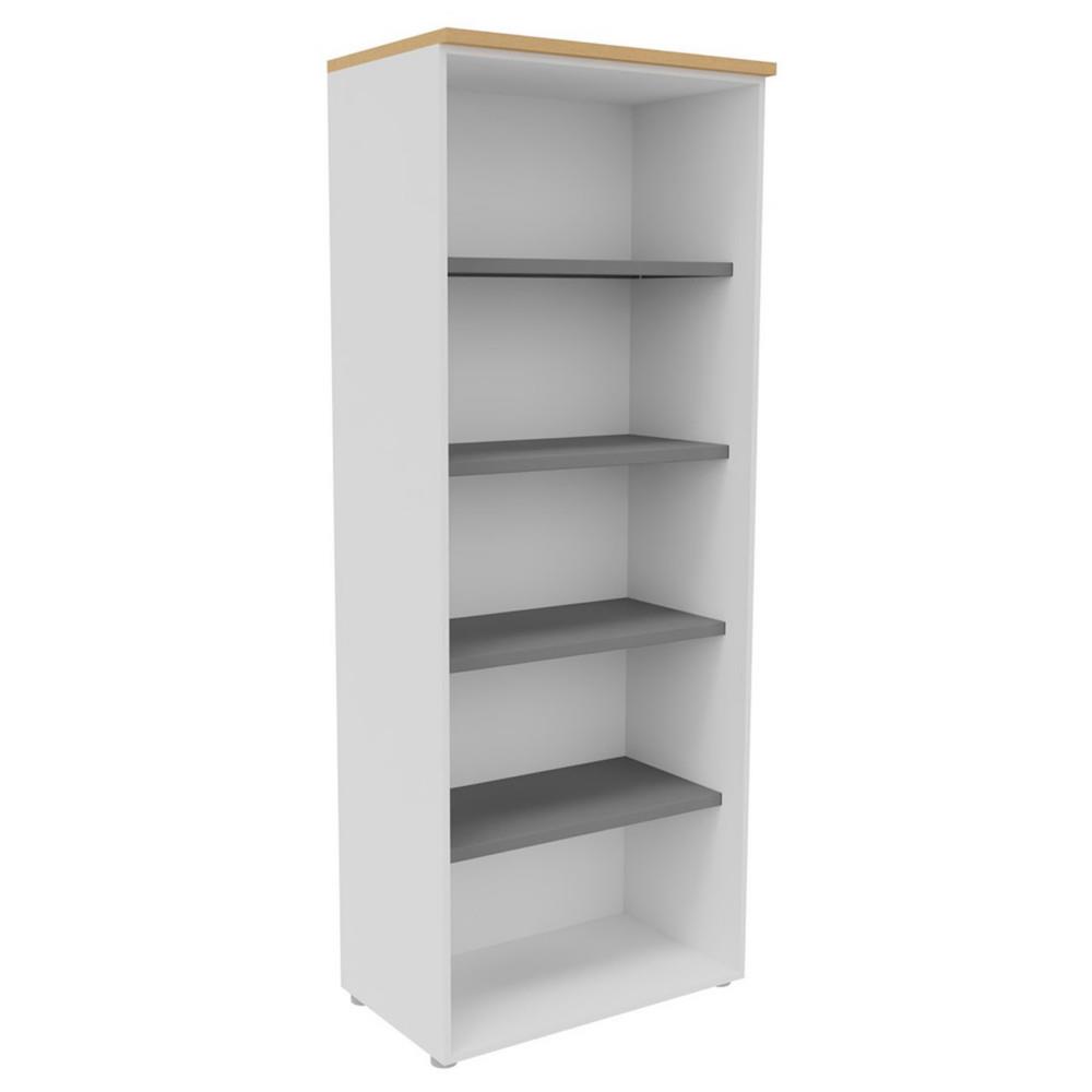 Meuble haut sans porte NF Environnement  H203 cm x L80 cm blanc - Top Htre