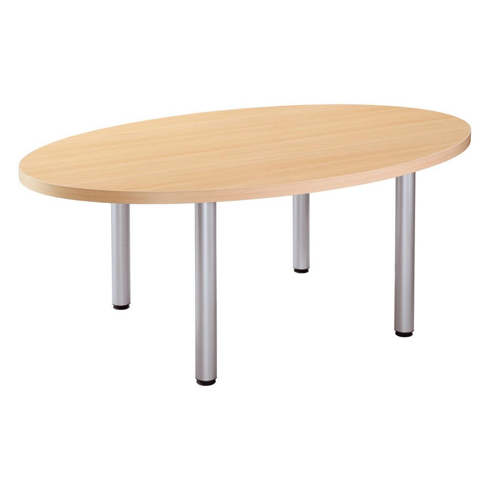 Table de runion Consul- ovale - L 200 x P 120 cm - chne