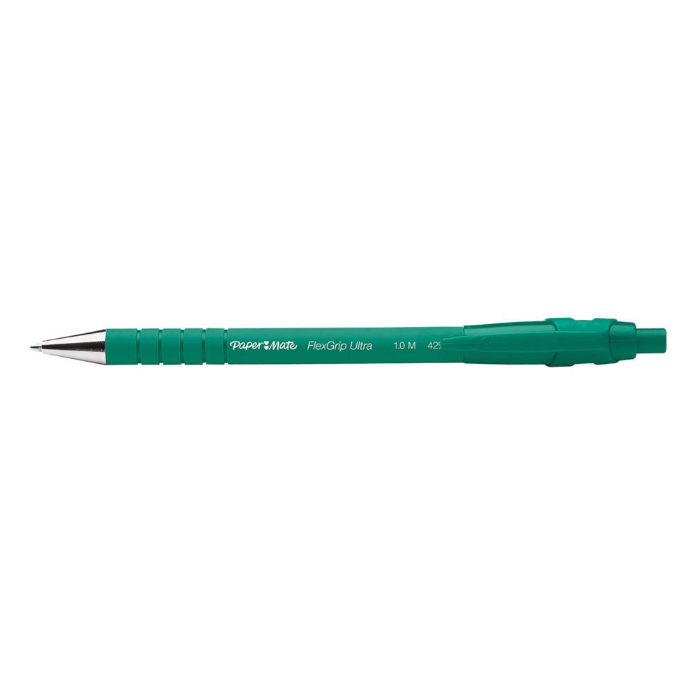 Stylo bille Papermate Flexgrip Ultra - rtractable - pointe moyenne - vert