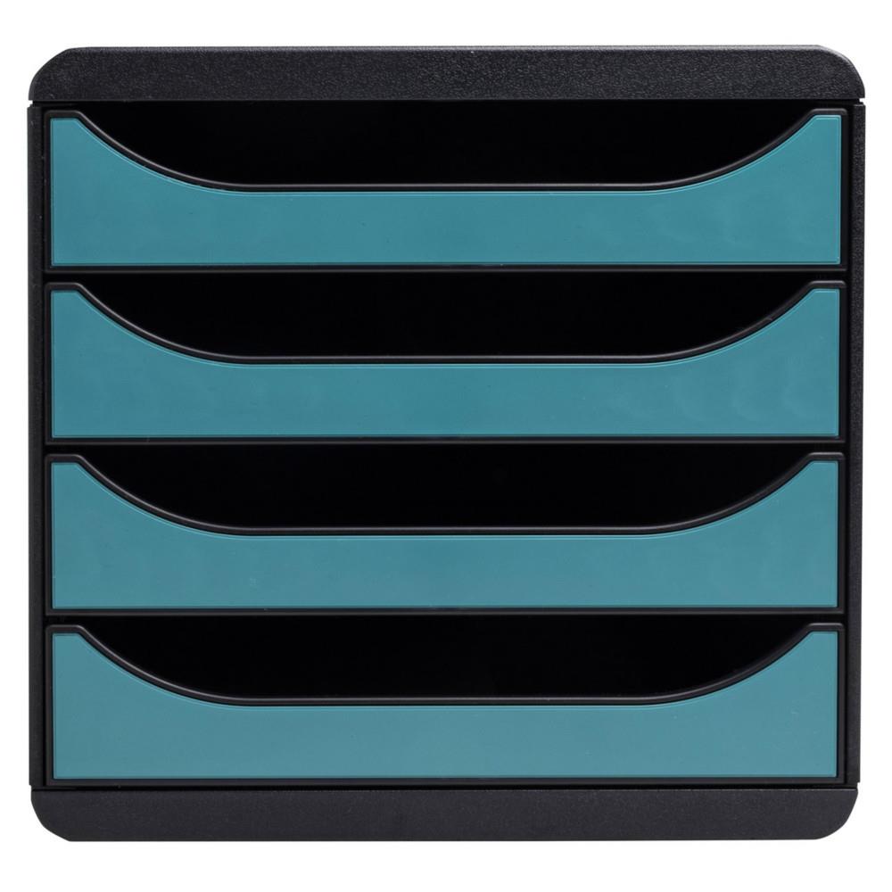 Module de classement 4 tiroirs Exacompta Bix Box Skandi - Bleu pacifique