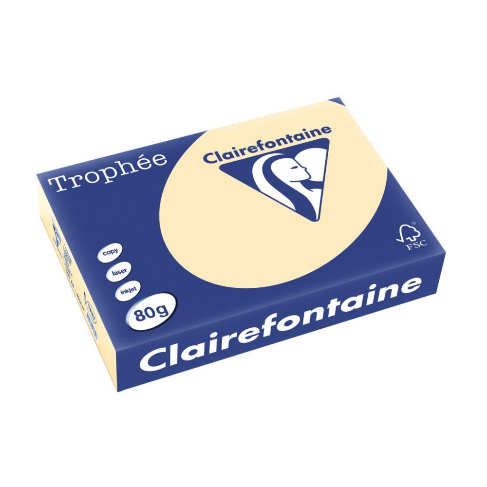 Papier couleur A4 Chamois 80g Trophe - Ramette de 500 feuilles