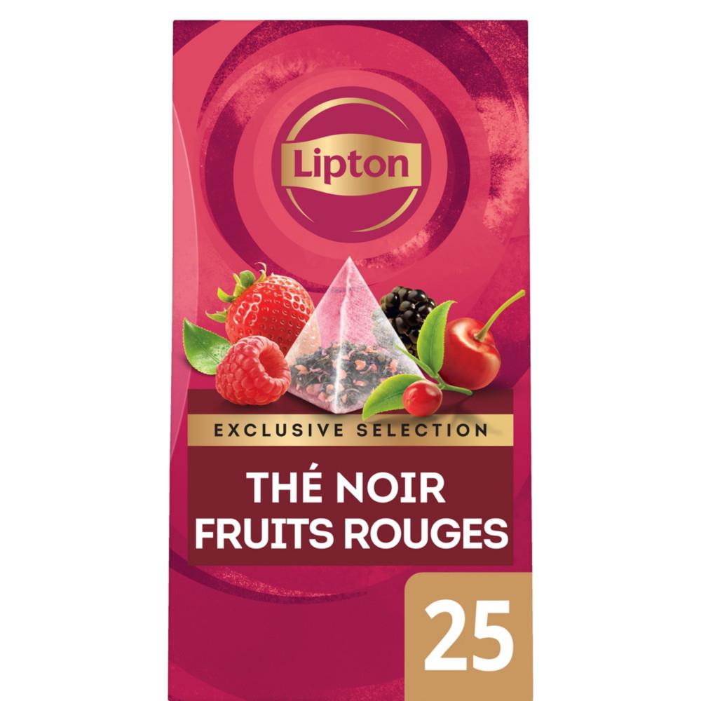 Th noir fruits rouges Exclusive Slection - 25 sachets pyramide