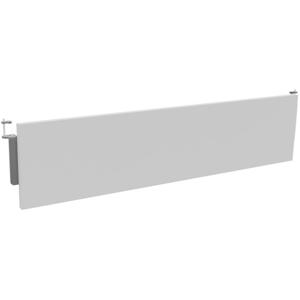 Voile de fond Burocolor+ - Blanc - Pour bureau L 140 cm pieds Alu