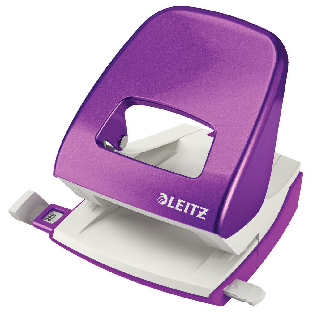 Perforateur 2 trous Leitz WOW - 30 feuilles - effort r�duit de 60% - violet