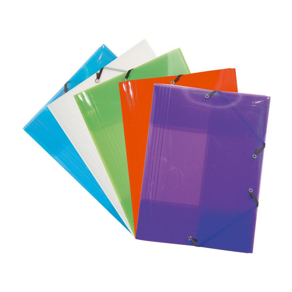Chemise 3 rabats Exacompta Crystal colours - assortis