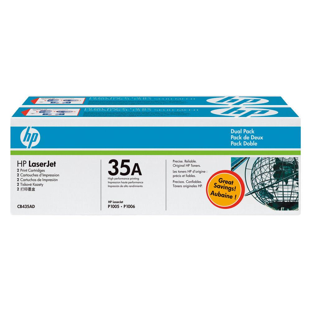 Cartouches de toner - Hp 35a pack de 2 toners laserjet noir authentiques