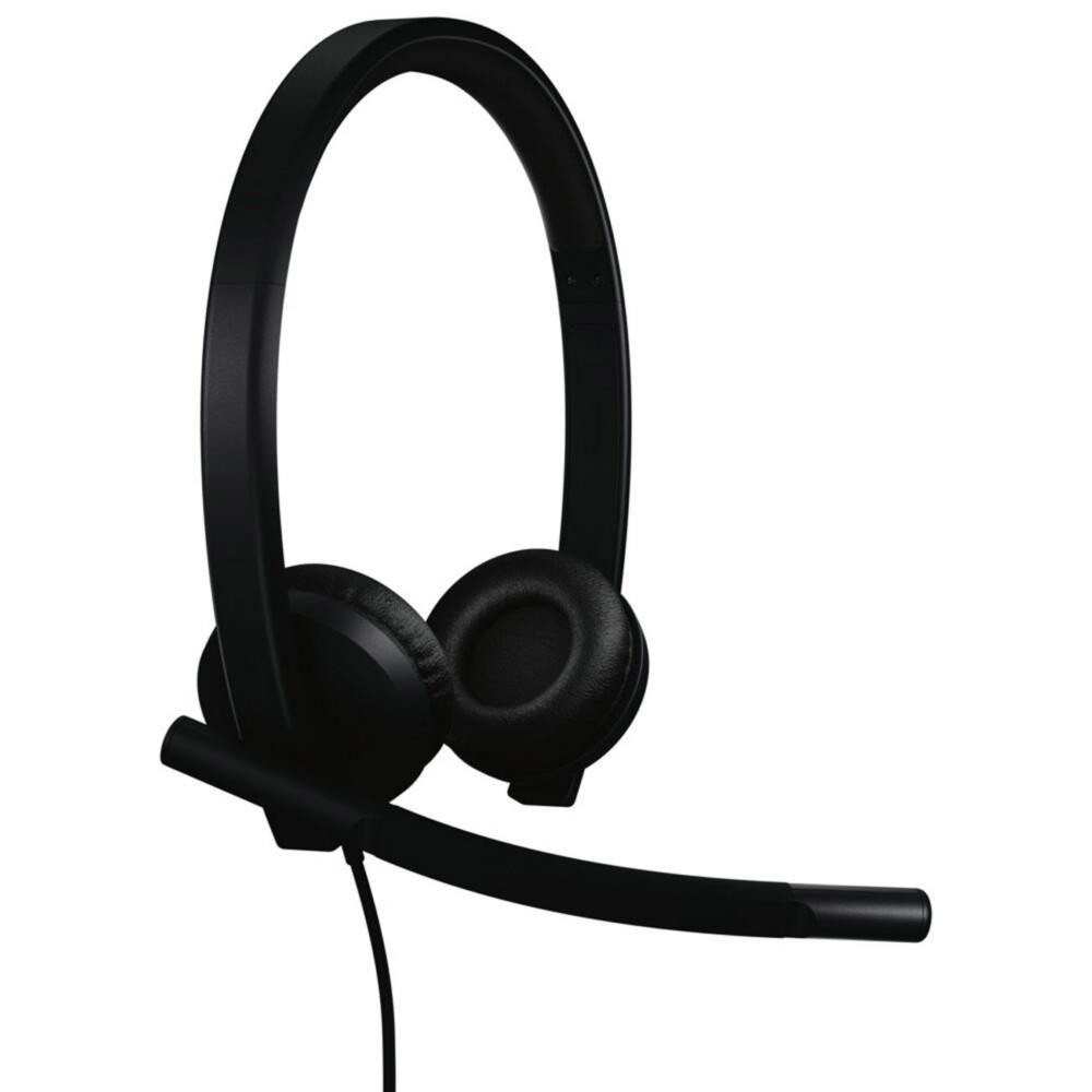 Casque filaire Logitech Duo H570e MS - USB-A - Ultra l�ger - St�r�o - Certifi� Teams Noir