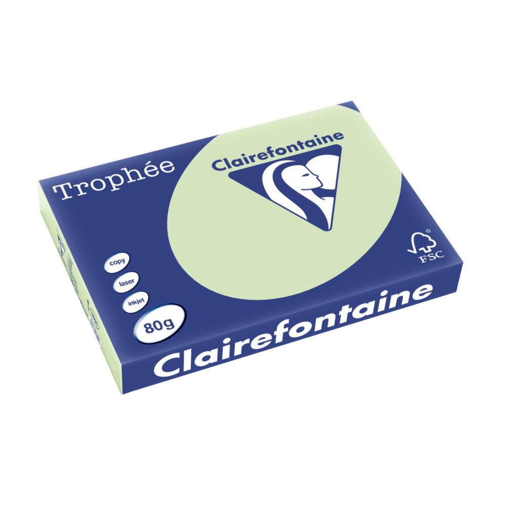Papier Troph�e - vert golf - teinte vive - 80 g - A3 - ramette de 500 feuilles