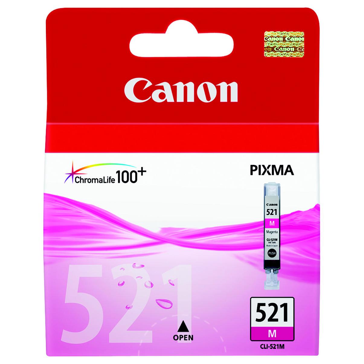 Cartouches pour imprimantes - Canon cartouche d'encre magenta cli-521m