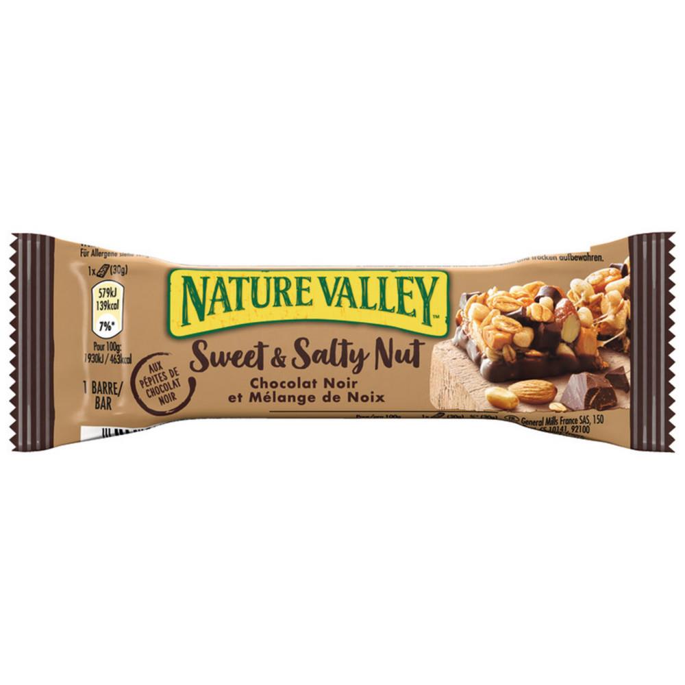 Barre de crales chocolat et mlange de noix Natural Valley - Bote de 18 barres de 30 g