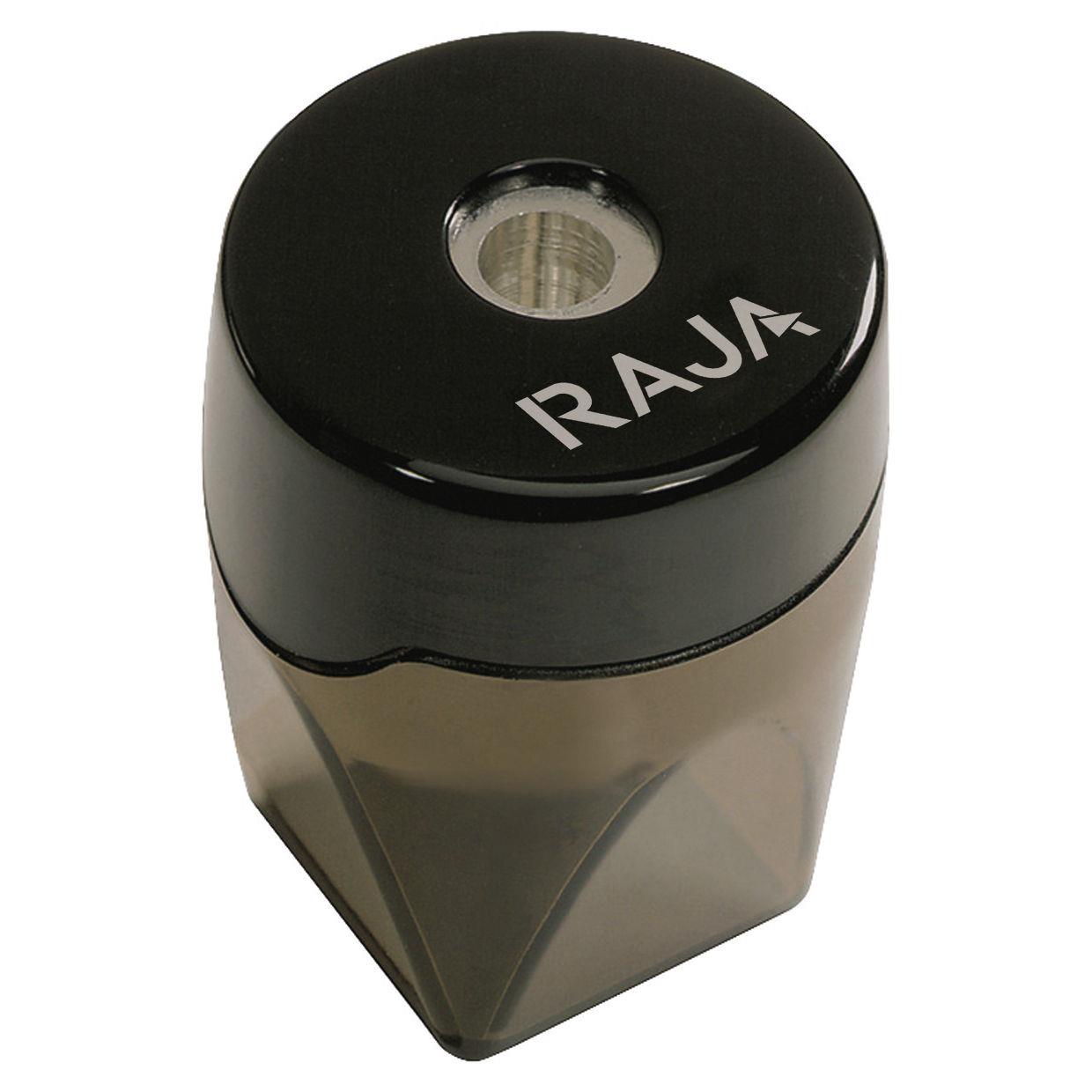 Taille-crayons  rservoir - un seul orifice - plastique - noir