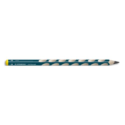 Crayons graphite Stabilo Easy Graph - spcial gauchers - bleu ardoise