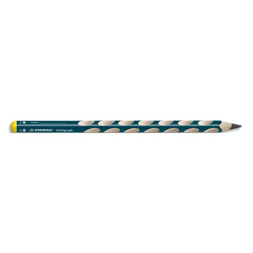 Crayons graphite Stabilo Easy Graph - spcial gauchers - bleu ardoise