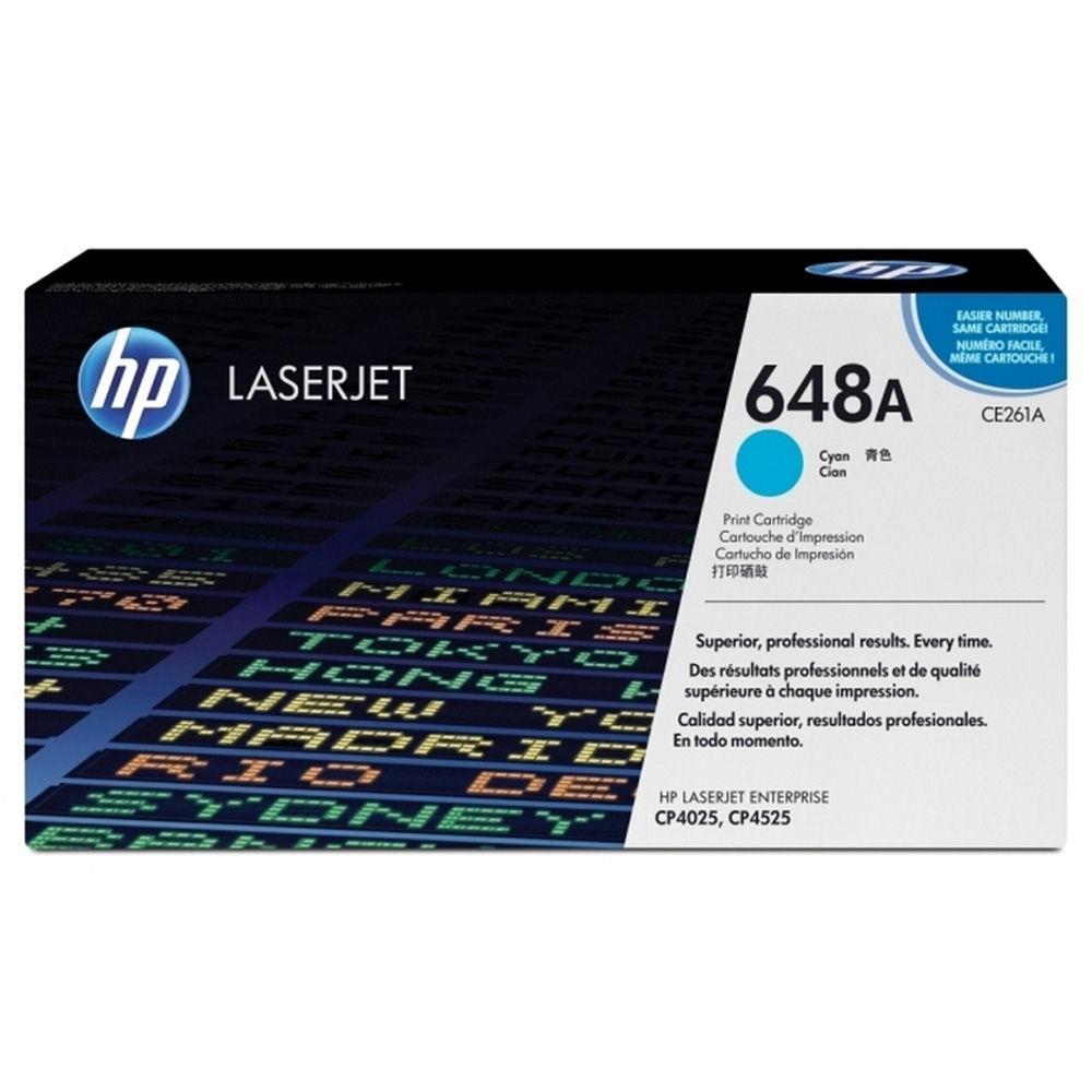 Cartouches de toner - Hp 648a toner laserjet cyan authentique