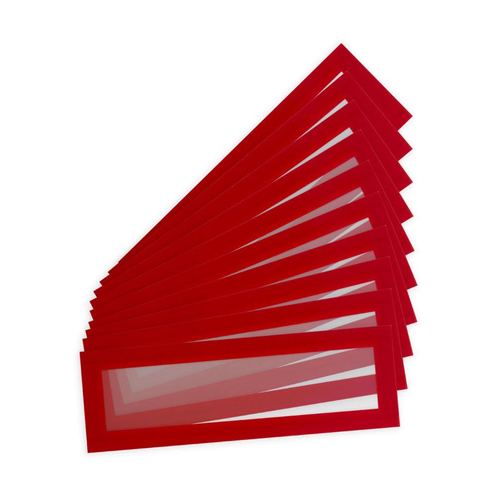 Pochette murale Tarifold Magneto Pro Solo - Cadre d'affichage magntique A5/A4 - Cadre rouge - Lot de 10