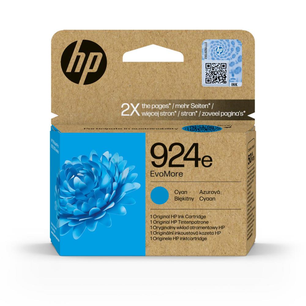 Cartouches pour imprimantes - Hp 924e cartouche d'encre authentique cyan evomore