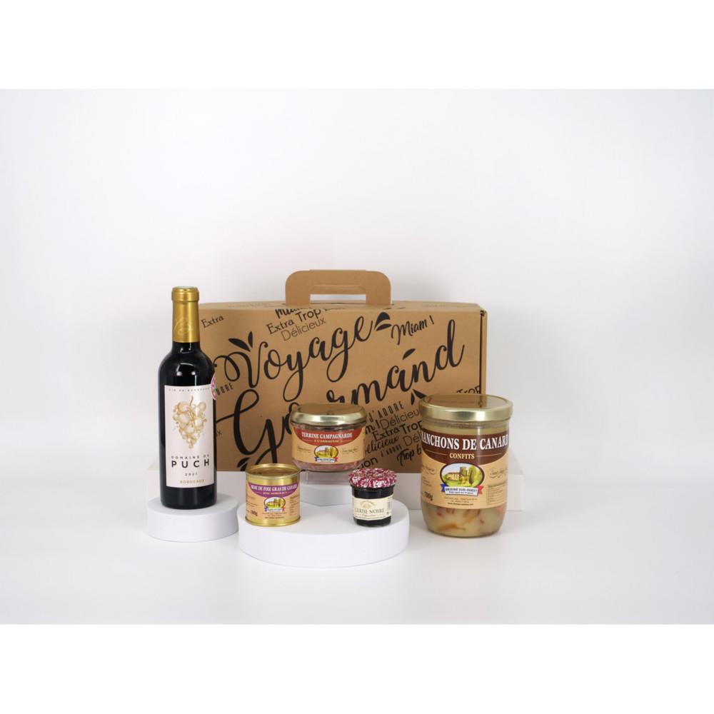 Coffret cadeau Valisette Terroir panier gourmand Nol prt  offrir - 5 lments