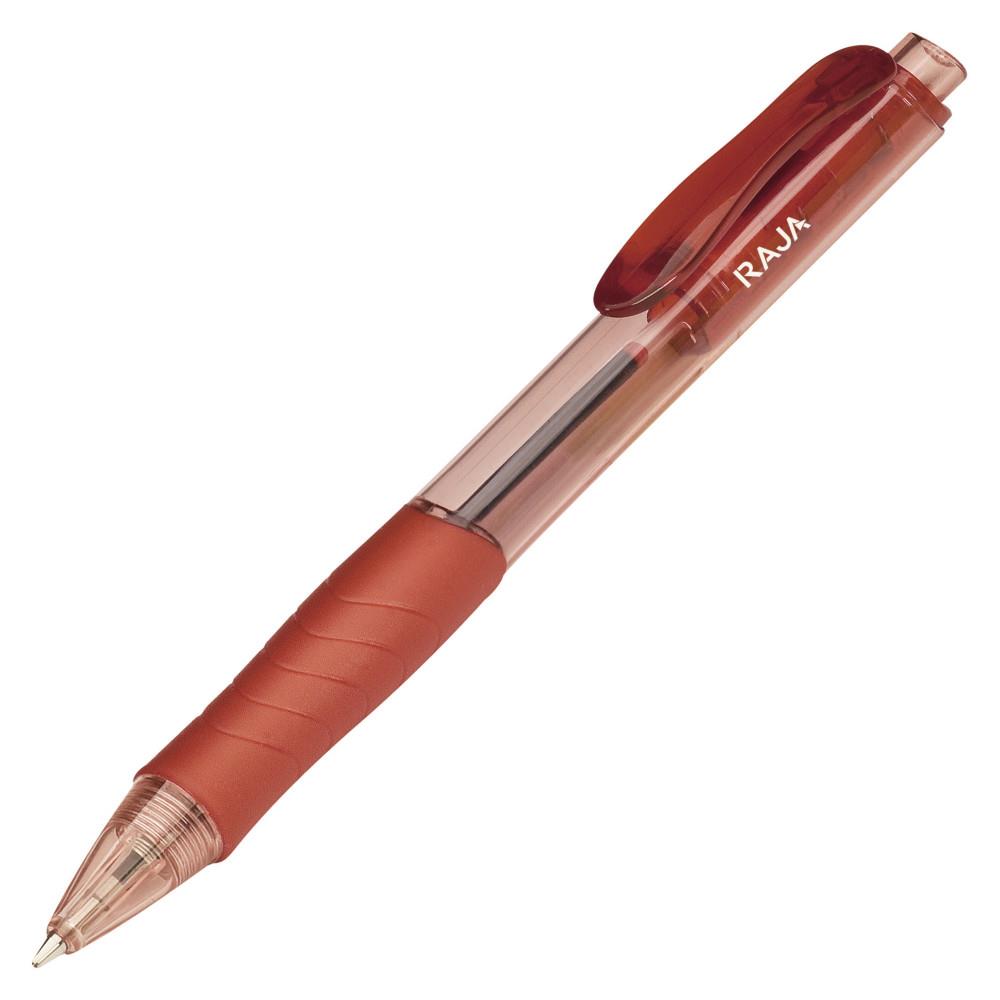 Stylo bille rtractable Icebreaker - avec grip - pointe fine 0,7 mm - rouge